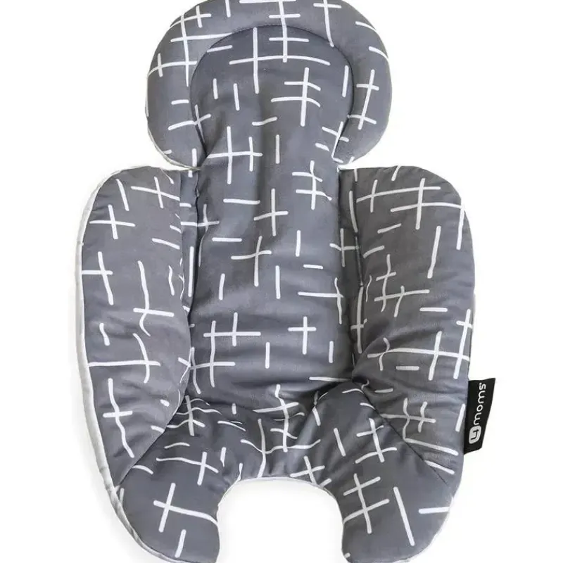 4 Moms Bouncers, Swings & Rockers*- Newborn Insert Reversible Cool Mesh, Grey