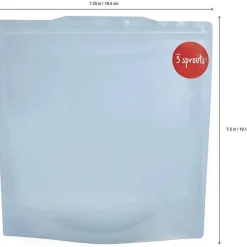 Squishable Food Storage*3 Sprouts - Lion Sandwich Bag (2 Pack), Blue