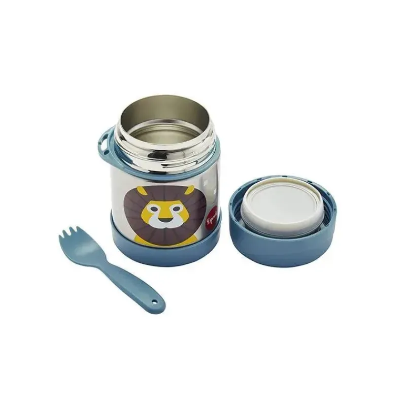 3 Sprouts Food Jars & Snack Cups|Dishes, Utensils & Food Containers*- Stainless Steel Food Jar, Lion