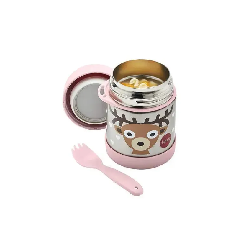 3 Sprouts Food Jars & Snack Cups|Dishes, Utensils & Food Containers*- Stainless Steel Food Jar, Deer