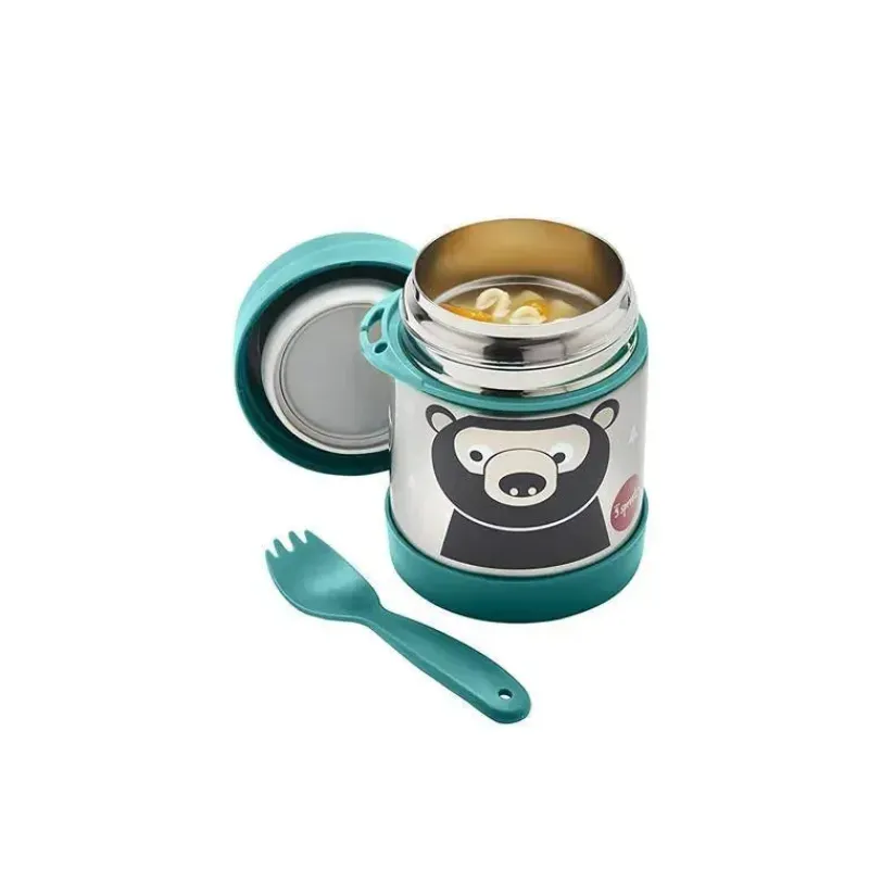 3 Sprouts Food Jars & Snack Cups|Dishes, Utensils & Food Containers*- Stainless Steel Food Jar, Bear