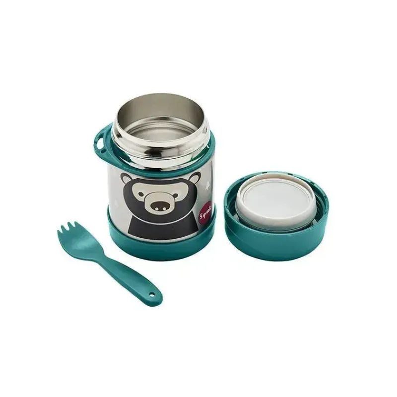 3 Sprouts Food Jars & Snack Cups|Dishes, Utensils & Food Containers*- Stainless Steel Food Jar, Bear
