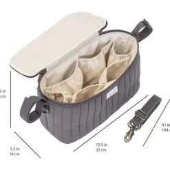 3 Sprouts Storage & Organizers*- Universal Stroller Caddy Organizer, Charcoal Grey