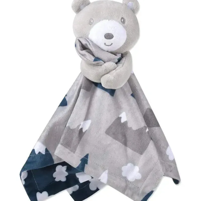 AD Sutton Lovies, Security Blankets & Blankies*A.D. Sutton - Baby Essentials Security Blanket, Bear Mountain Blue