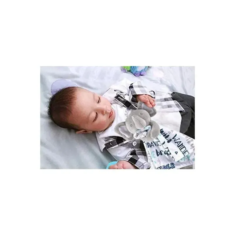 AD Sutton Lovies, Security Blankets & Blankies*A.D. Sutton - Baby Essentials Security Blanket, Bear Mountain Blue
