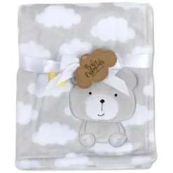 AD Sutton Blankets & Quilts*A.D. Sutton - Baby Essentials Plush Blanket, Bear Grey