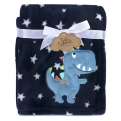 AD Sutton Blankets & Quilts*A.D. Sutton - Baby Essentials Plush Blanket, Dino Blue