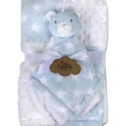 AD Sutton Blankets & Quilts*A.D. Sutton - Baby Essentials Blankets With Secutiry Blanket, Bear Blue