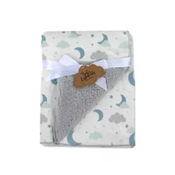 AD Sutton Blankets & Quilts*A.D. Sutton - Baby Essentials Sherpa Fleece Baby Blankets, Star/Cloud