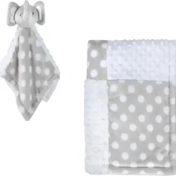 AD Sutton Blankets & Quilts*A.D. Sutton - Baby Essentials Blankets With Secutiry Blanket, Elephant Grey