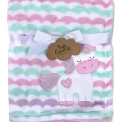 AD Sutton Blankets & Quilts*A.D. Sutton - Baby Essentials Plush Blanket, Unicorn Pink