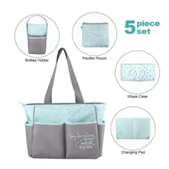 AD Sutton Diaper Backpacks*A.D. Sutton - 5Pk Baby Essentials Diaper Bag Set, Blue