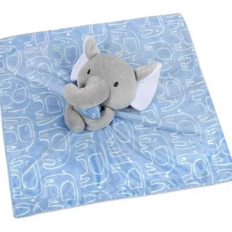 AD Sutton Lovies, Security Blankets & Blankies*A.D Sutton - Security Blanket, Elephant Blue