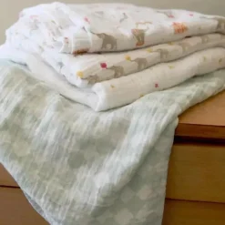 Aden + Anais Blanket Gift Set|Swaddles & Wearable Blankets*- 4 Pk Elephant Circus Swaddle Blankets