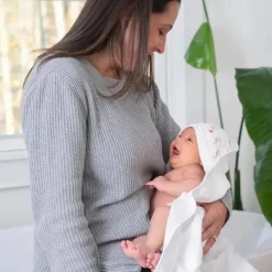 Aden + Anais Bath Gift Set|Baby Bath Towels*- 2 Pk Essential Elephant Circus Hooded Baby Bath Towel