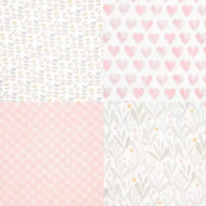 Aden + Anais Blanket Gift Set|Swaddles & Wearable Blankets*- 4 Pk Muslin Swaddles, Piece of My Heart