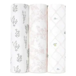 Aden + Anais Swaddles & Wearable Blankets*- 3-Pack Swaddles - Silky Soft French, Floral