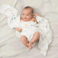 Aden + Anais Blanket Gift Set|Swaddles & Wearable Blankets*- 3-Pack Swaddles - Silky Soft, Stargaze