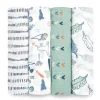 Aden + Anais Blanket Gift Set|Swaddles & Wearable Blankets*- 4Pk Cotton Muslin Swaddle, Dinotime