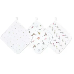 Aden + Anais Baby Washcloths*- 3Pk Elephant Circus Washcloth Set