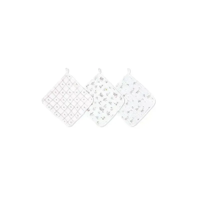 Aden + Anais Baby Washcloths*- 3Pk Essentials Classic Washcloth Set, Country Floral