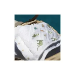 Aden + Anais Bath Gift Set|Baby Bath Towels*- 2Pk Essentials Hooded Dino Jungle Baby Bath Towel