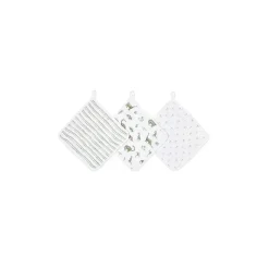 Aden + Anais Baby Washcloths*- 3Pk Essentials Classic Dino Jungle Washcloth Set
