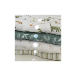 Aden + Anais Blanket Gift Set|Swaddles & Wearable Blankets*- 4Pk Essential Dino Jungle Swaddle Blankets