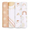 Aden + Anais Blanket Gift Set|Swaddles & Wearable Blankets*- 4Pk Keep Rising Swaddles