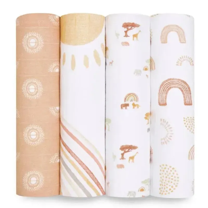 Aden + Anais Blanket Gift Set|Swaddles & Wearable Blankets*- 4Pk Keep Rising Swaddles