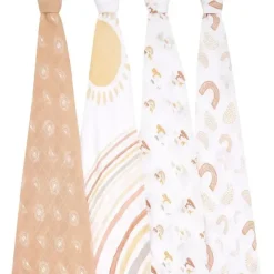 Aden + Anais Blanket Gift Set|Swaddles & Wearable Blankets*- 4Pk Keep Rising Swaddles