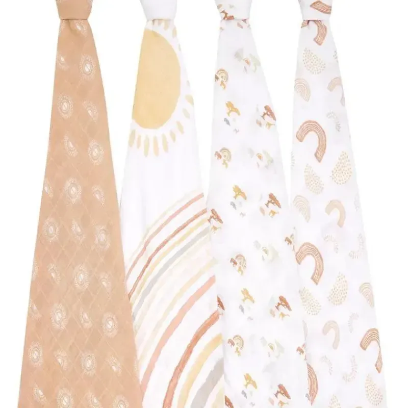 Aden + Anais Blanket Gift Set|Swaddles & Wearable Blankets*- 4Pk Keep Rising Swaddles