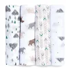 Aden + Anais Blanket Gift Set|Swaddles & Wearable Blankets*- 4Pk Muslin Swaddles Bear Necessities