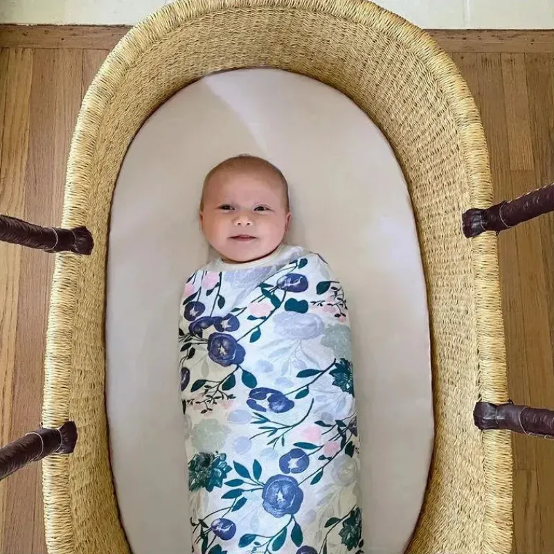 Aden + Anais Blanket Gift Set|Swaddles & Wearable Blankets*- 4Pk Muslin Swaddles, Flowers Bloom