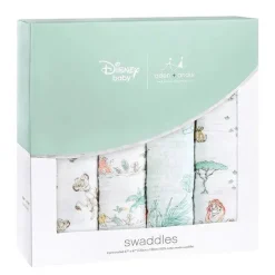 Aden + Anais Blanket Gift Set|Swaddles & Wearable Blankets*- Swaddle 4-Pack, Lion King
