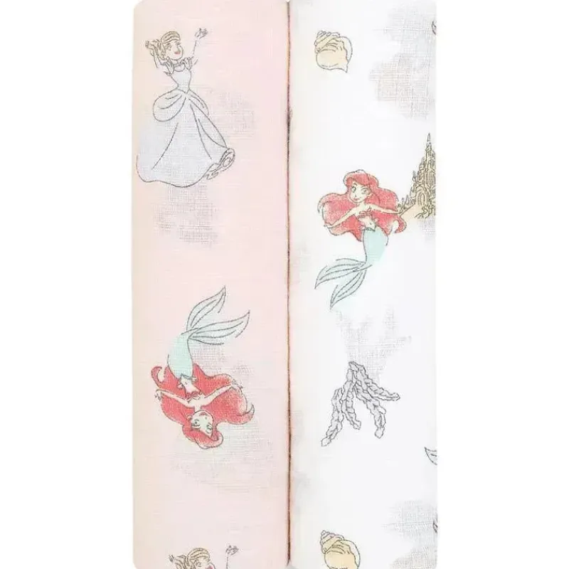 Aden + Anais Blanket Gift Set|Swaddles & Wearable Blankets*- Swaddles - Muslin Disney Princess 2-Pack