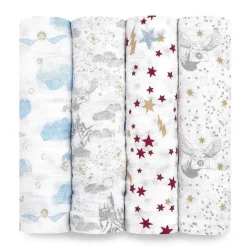 Aden + Anais Harry Potter|Blanket Gift Set*- Swaddles Harry Potter 4 Pack