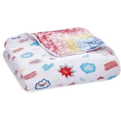 Aden + Anais Blankets & Quilts*Essentials Muslin Blanket Wonder Woman- Power Pop