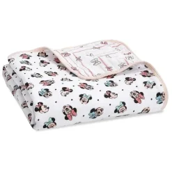 Aden + Anais Mickey & Minnie|Blankets & Quilts*Essentials Muslin Blanket Minnie Rainbows