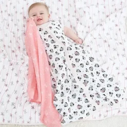 Aden + Anais Mickey & Minnie|Blankets & Quilts*Essentials Muslin Blanket Minnie Rainbows