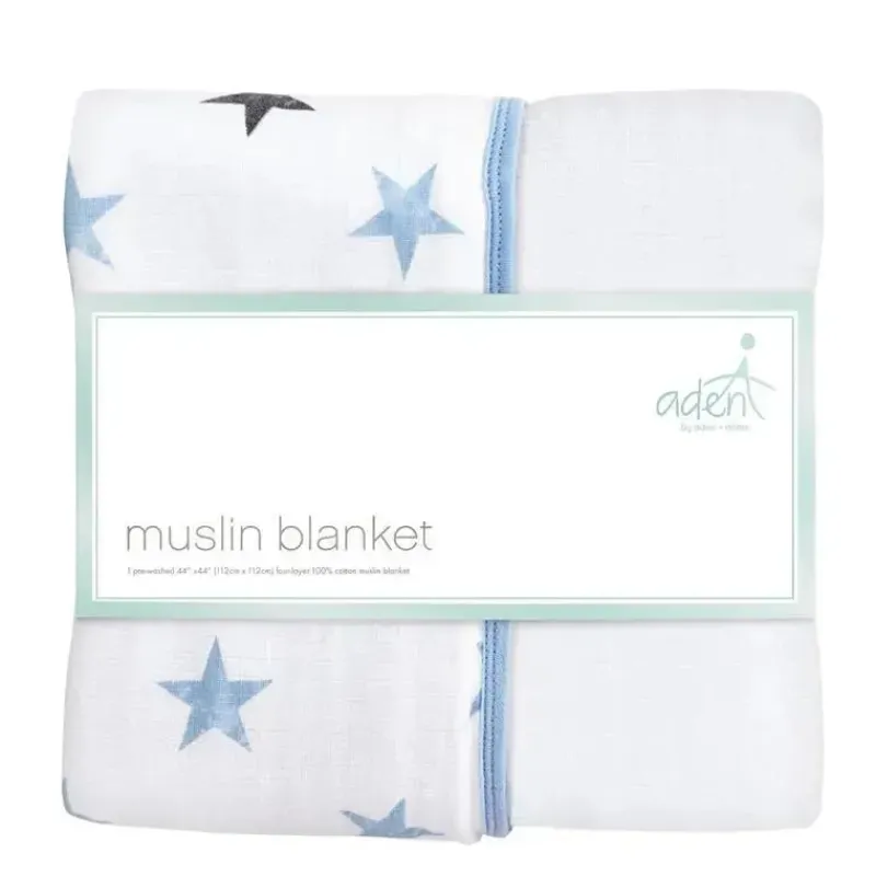 Aden + Anais Blankets & Quilts*Muslin Breathable Blanket, Stars