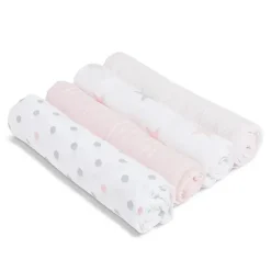Aden + Anais Blanket Gift Set|Swaddles & Wearable Blankets*Muslin Swaddle Doll, 4-Pack