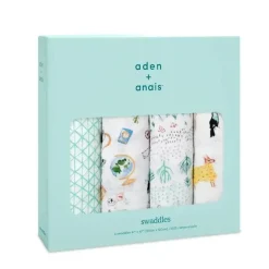 Aden + Anais Blanket Gift Set|Blankets & Quilts*Swaddles Around The World 4-Pack