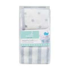Aden + Anais Baby Washcloths*Washcloth Set in Dove, 3-Pack