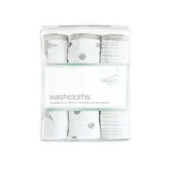 Aden + Anais Baby Washcloths*Washcloths Dusty Gray, 3-Pack