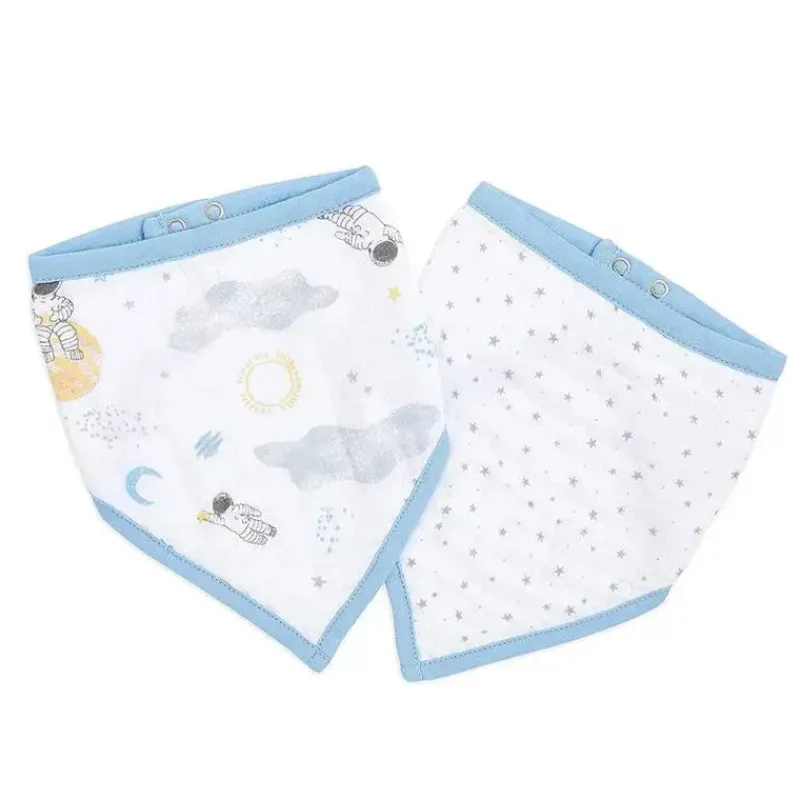 Aden + Anais Swaddles & Wearable Blankets*Aden+Anais - 2 Pk Space Explorers Bib