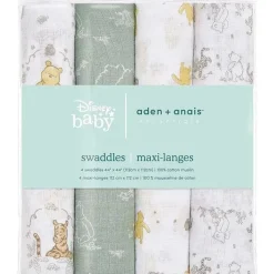 Aden + Anais Blanket Gift Set|Swaddles & Wearable Blankets*Aden+Anais - 4 Pk Winnie + Friends
