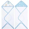 Aden + Anais Bath Gift Set|Baby Washcloths*Aden+Anais - 2Pk Hooded Baby Bath Towel, Space Explorers