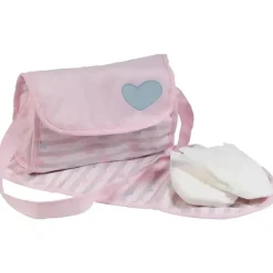 Adora Dolls Accessories|Dolls*- Baby Doll Diaper Bag, Includes Changing Mat and 2 Doll Diapers, Classic Pastel Pink