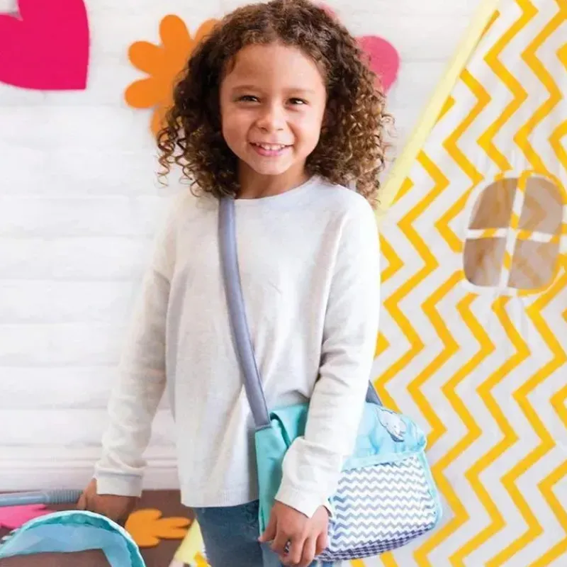 Adora Dolls Accessories|Dolls*- Baby Doll Diaper Bag, Includes Changing Mat and 2 Doll Diapers, Zig Zag Print